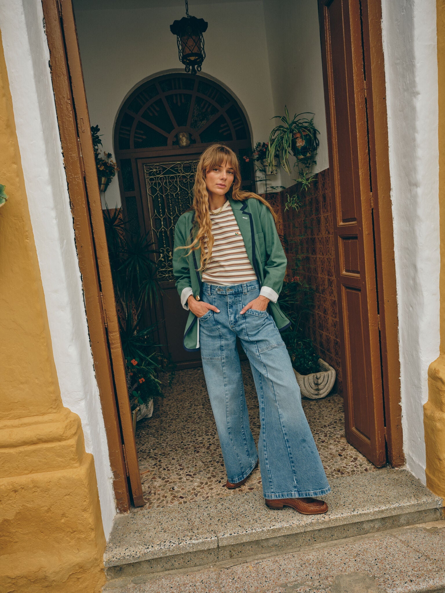 Modelshot / Light Blue Denim / Detail